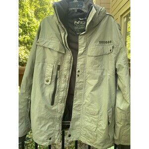 686 Smarty Form Jacket Mens M Olive Green Snowboarding No Liner